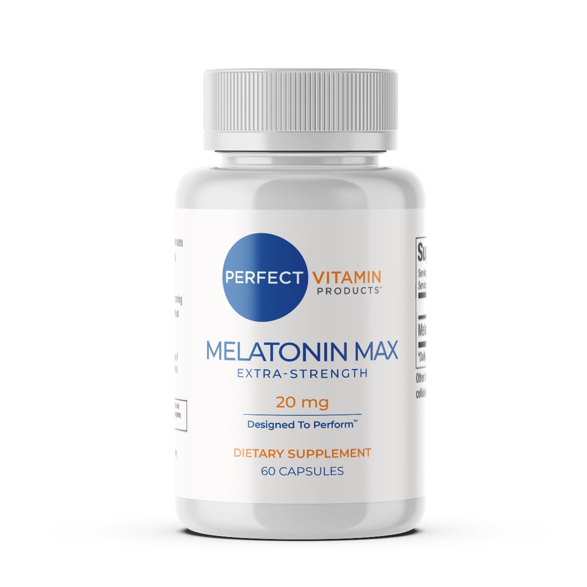 20mg Extra Strength Melatonin MAX - High-Dose Sleep Aid (Vegan)