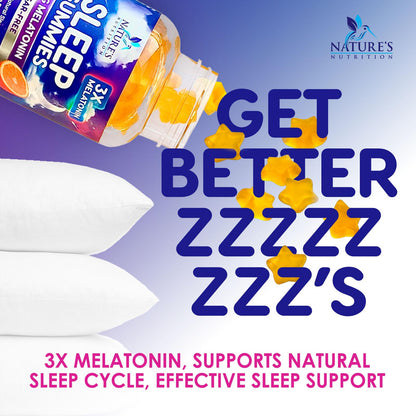 Melatonin Sleep Gummies Sugar Free - 6 mg for Adults, 60 Count