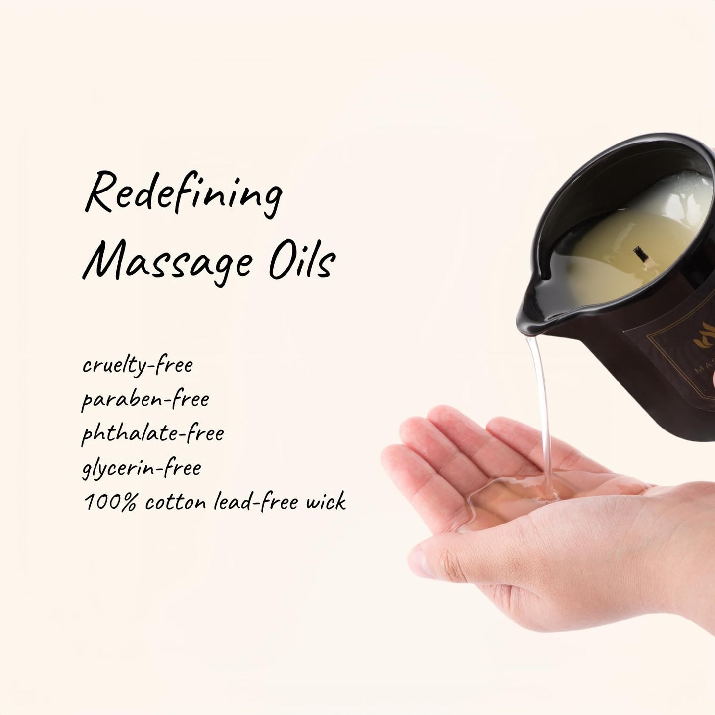 MELONY Massage Oil Candle | 4-in-1 Relaxation | Natural Soy Wax 8.1oz Chocolate Whiskey