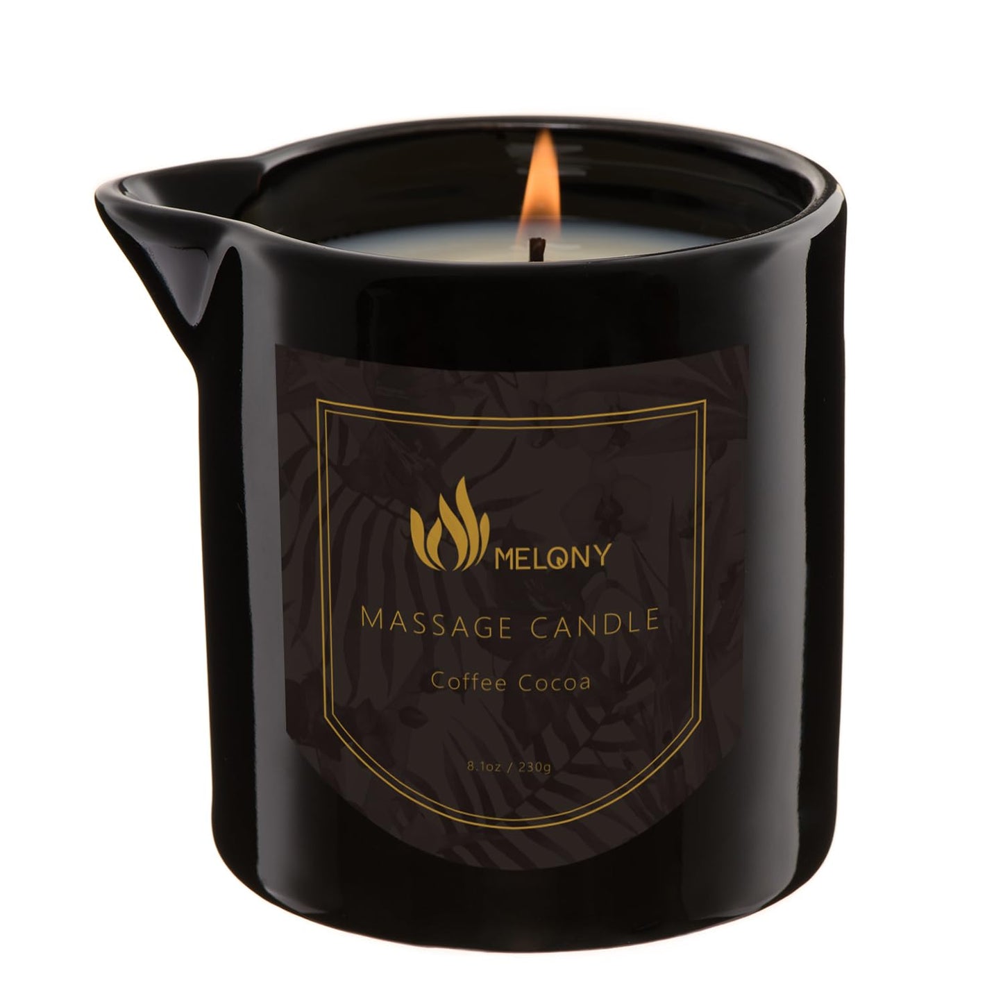 MELONY Massage Oil Candle for Pure Relaxation - 8.1 oz | Home Spa Gift