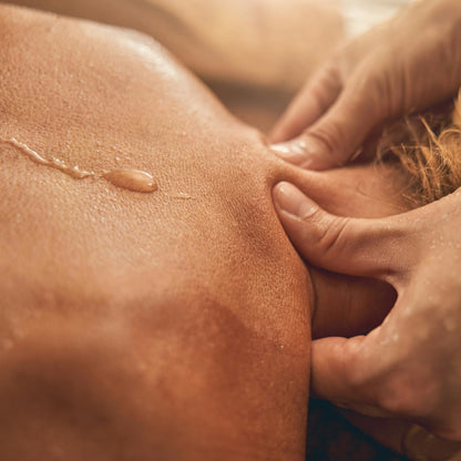 MELONY Massage Oil Candle | Natural Soy Wax 8.1oz Cocoa Truffle – Calming & Relaxing