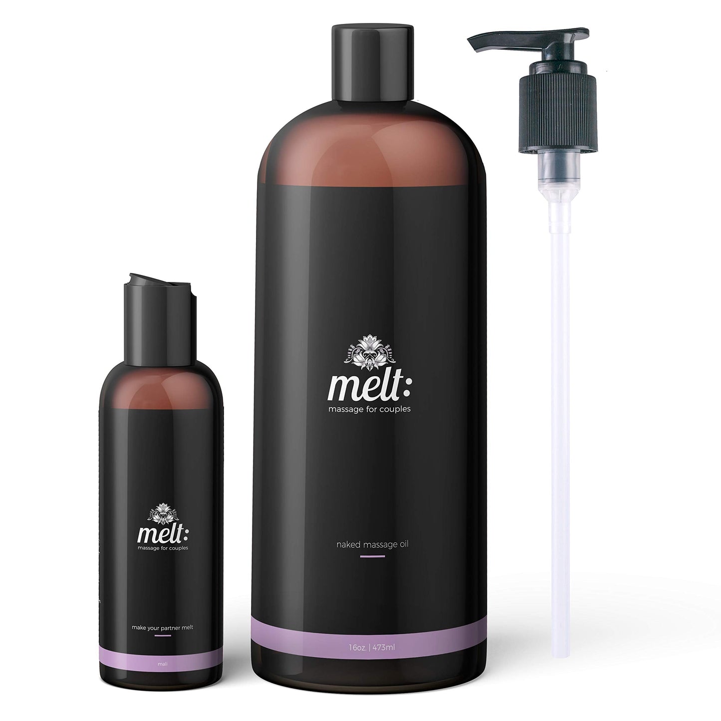 Melt Sensual Massage Oil - Relaxing Therapeutic Sweet Almond Oil (16oz)