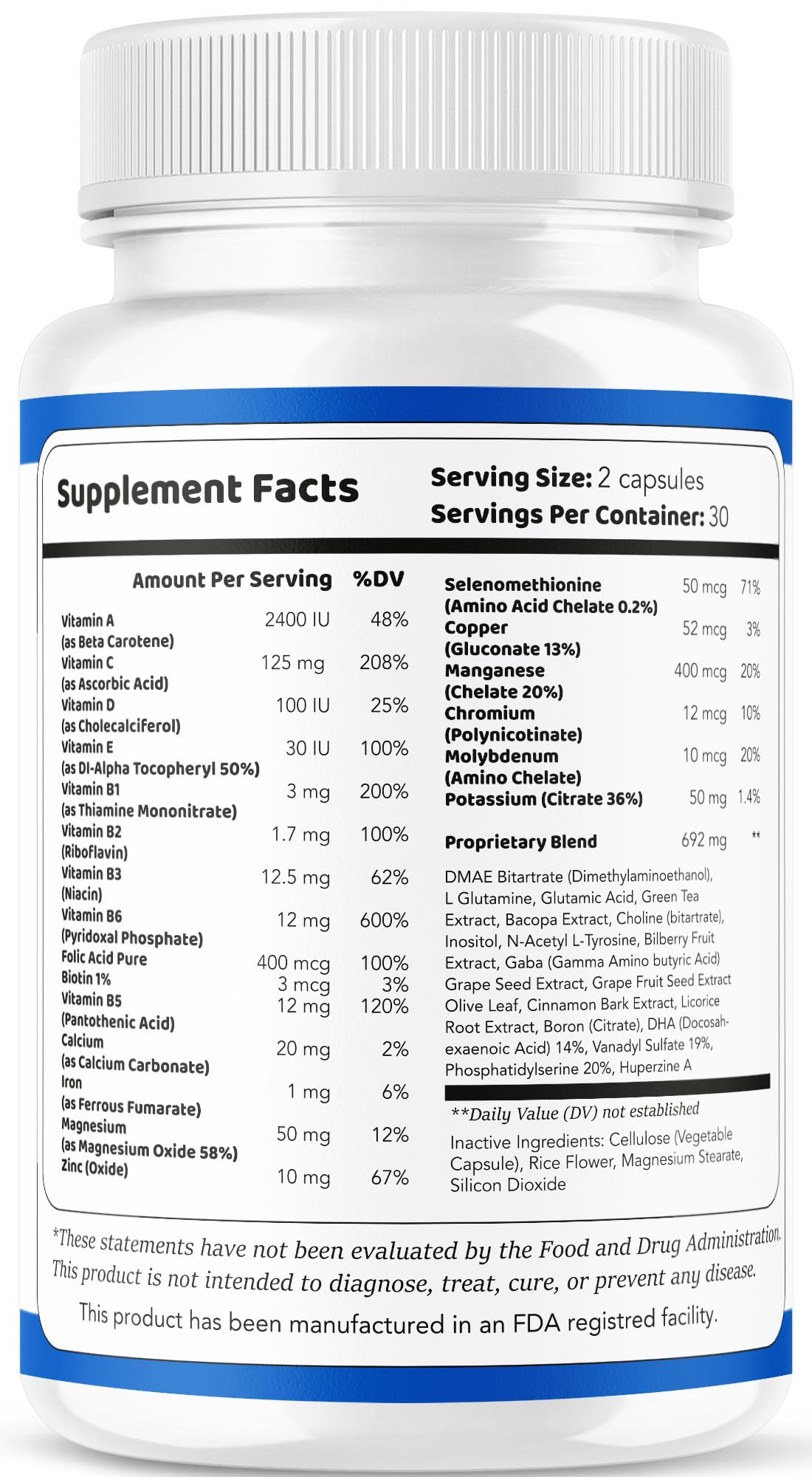 Memory Defender Capsules – Advanced Brain Support Pills, 60 Count