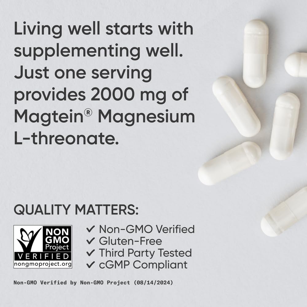 Sports Research Magtein Magnesium L-Threonate Capsules – Brain Health & Cognition