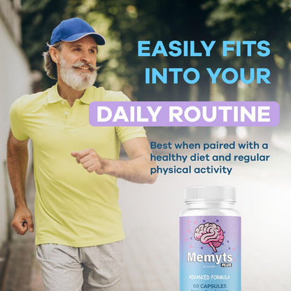 LIVORKA Memyts Plus Capsules – 2-Pack for Brain Energy & Focus | 120 Capsules