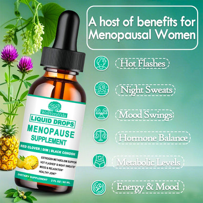 Vitamins for Menopause - Hormone Harmony Supplement for Women | Black Cohosh, KSM-66 Ashwagandha, Magnesium
