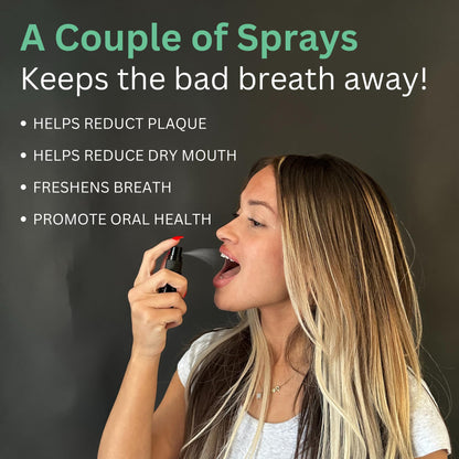 Merakk Dry Mouth Spray – Hydrating Mint, Sugar-Free Breath Freshener (0.3 fl oz)