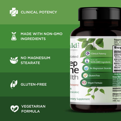 Emerald Labs Deep Immune Health - Immune Support (60 Veg Capsules) with Maitake, Meriva Turmeric & Astragalus