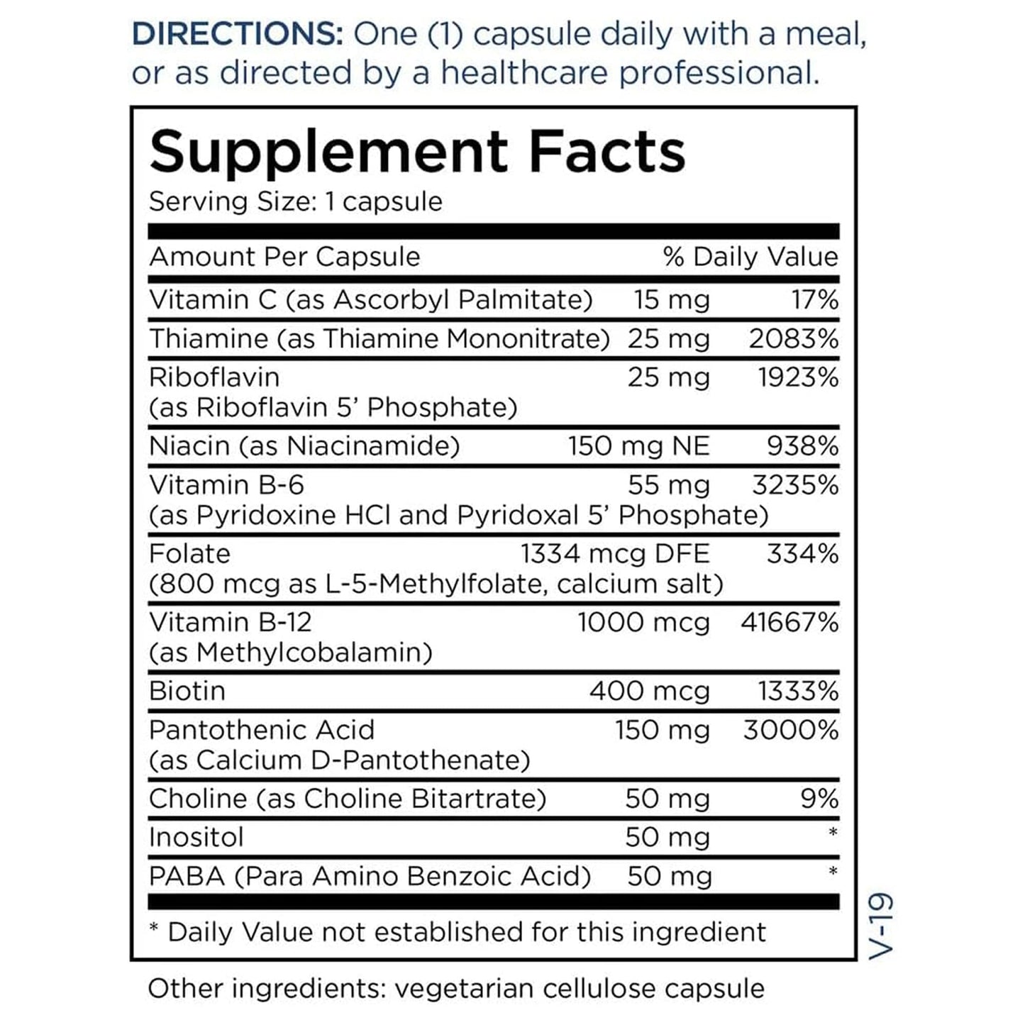 Metabolic Maintenance B-Complex – Methylated B Vitamins for Energy (90 Vegan Capsules)