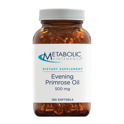 Metabolic Maintenance Evening Primrose Oil Capsules – 500 mg, 180 Softgels – Cold-Pressed
