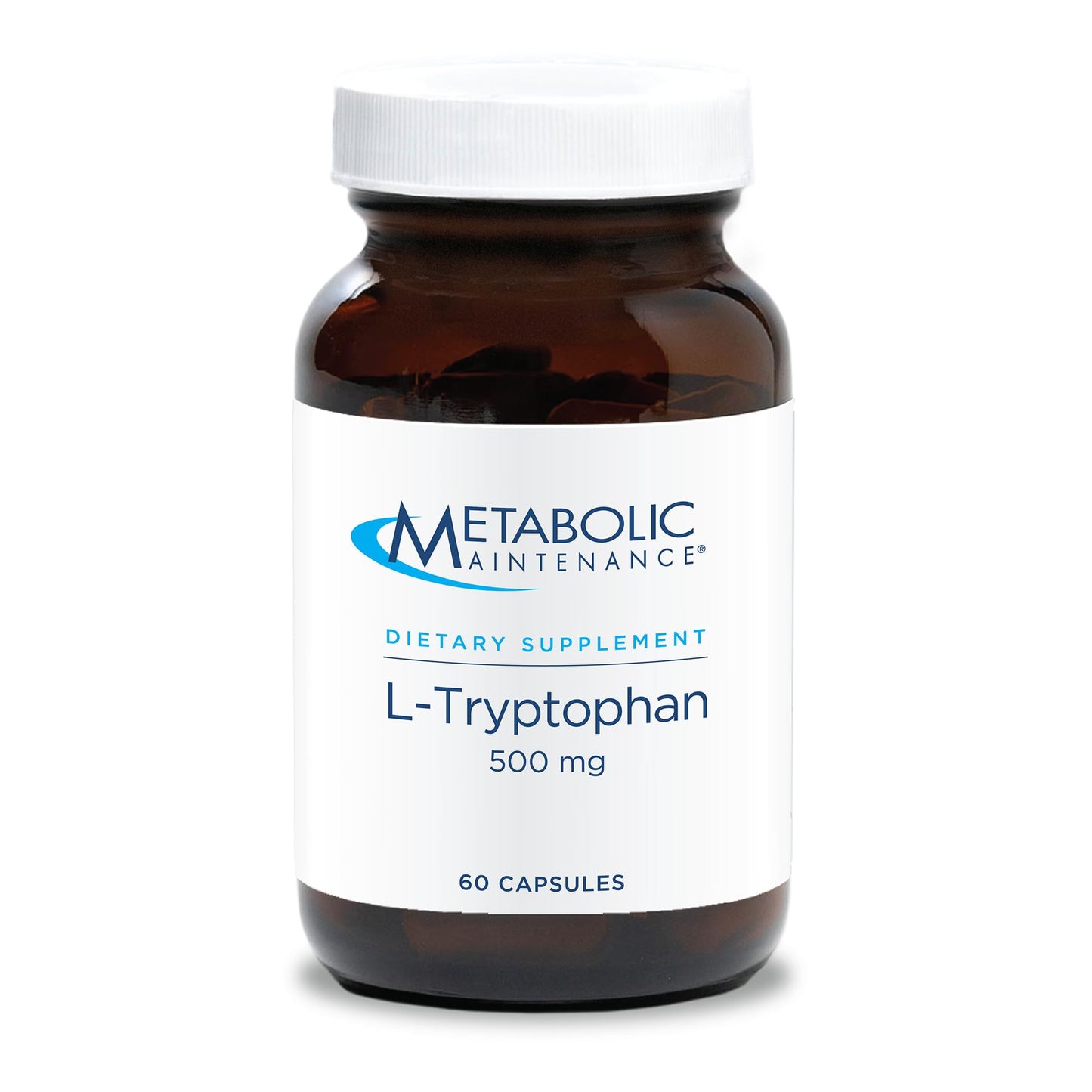 Metabolic Maintenance L-Tryptophan 500mg – Free-Form, Vitamin B6 | 60 Vegan Capsules