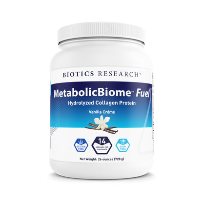 MetabolicBiome Fuel Vanilla Hydrolyzed Collagen Protein – 20g Protein