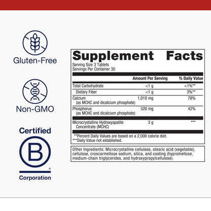 Metagenics Bone Builder Extra Strength – MCHC Calcium & Phosphorus for Strong Bones