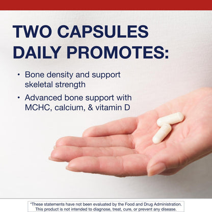Metagenics Bone Builder Plus – High-Absorption MCHC Bone Health Formula with 2000 IU Vitamin D, Non-GMO, Gluten-Free, 180 Capsules