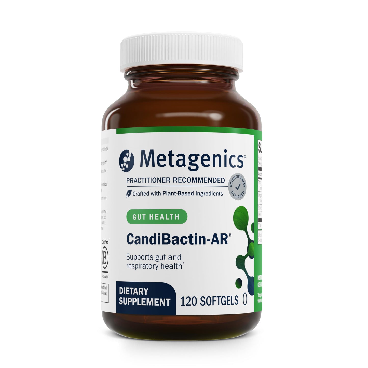 Metagenics Candibactin-AR: Oregano & Thyme Oils with Sage & Lemon Balm | Enteric-Coated Softgels