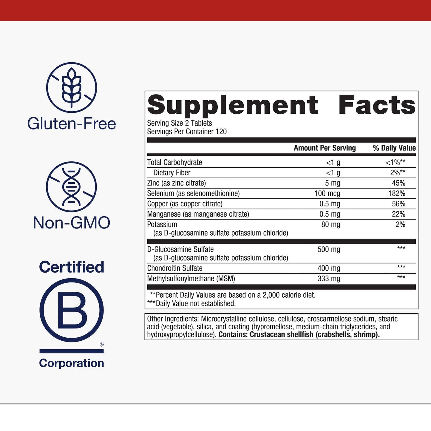Metagenics ChondroCare - Joint Support with Glucosamine, Chondroitin & MSM | Gluten-Free & cGMP Certified