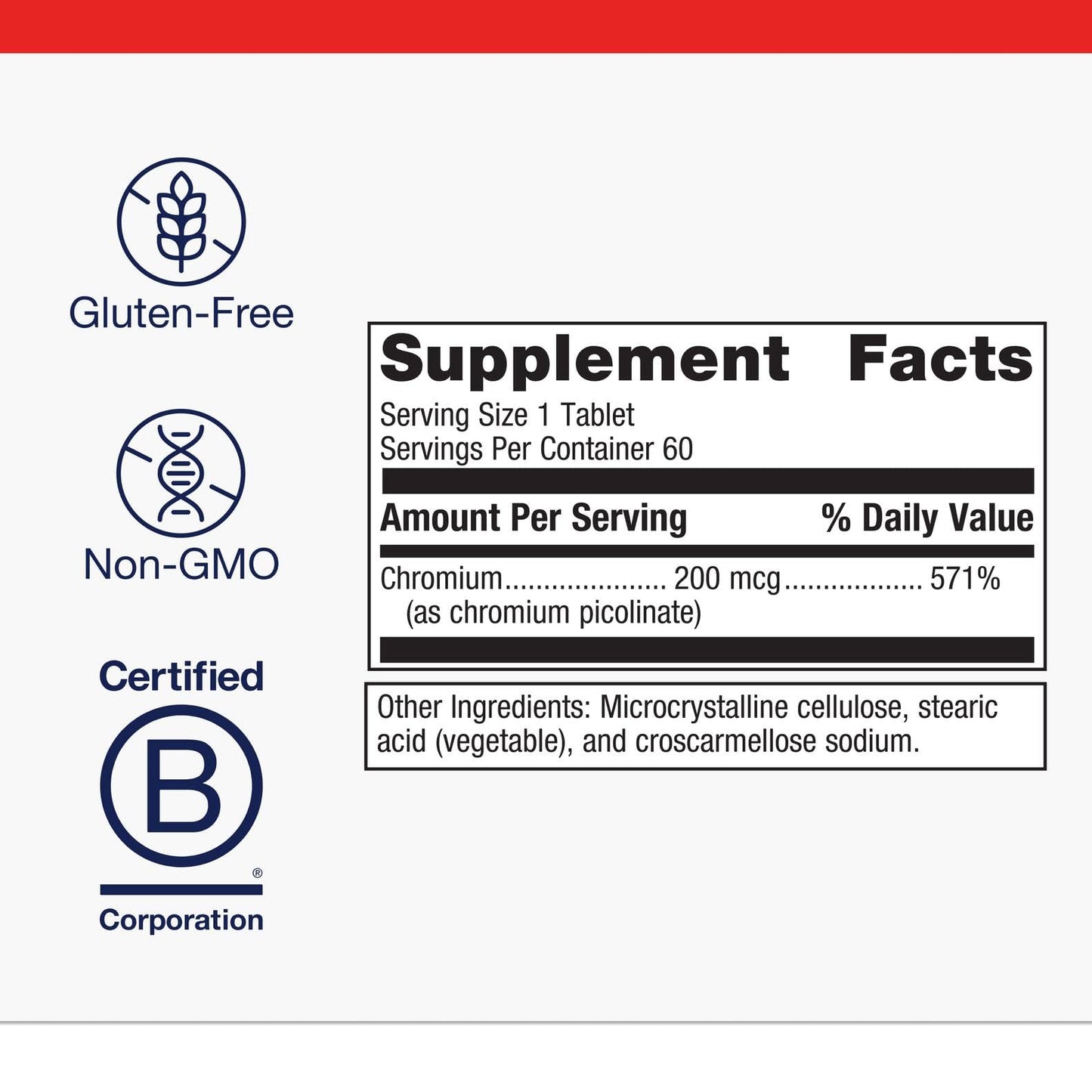 Metagenics Chromium Picolinate – Bioavailable Chromium for Metabolism Support* | 200 mcg, 60 Tablets
