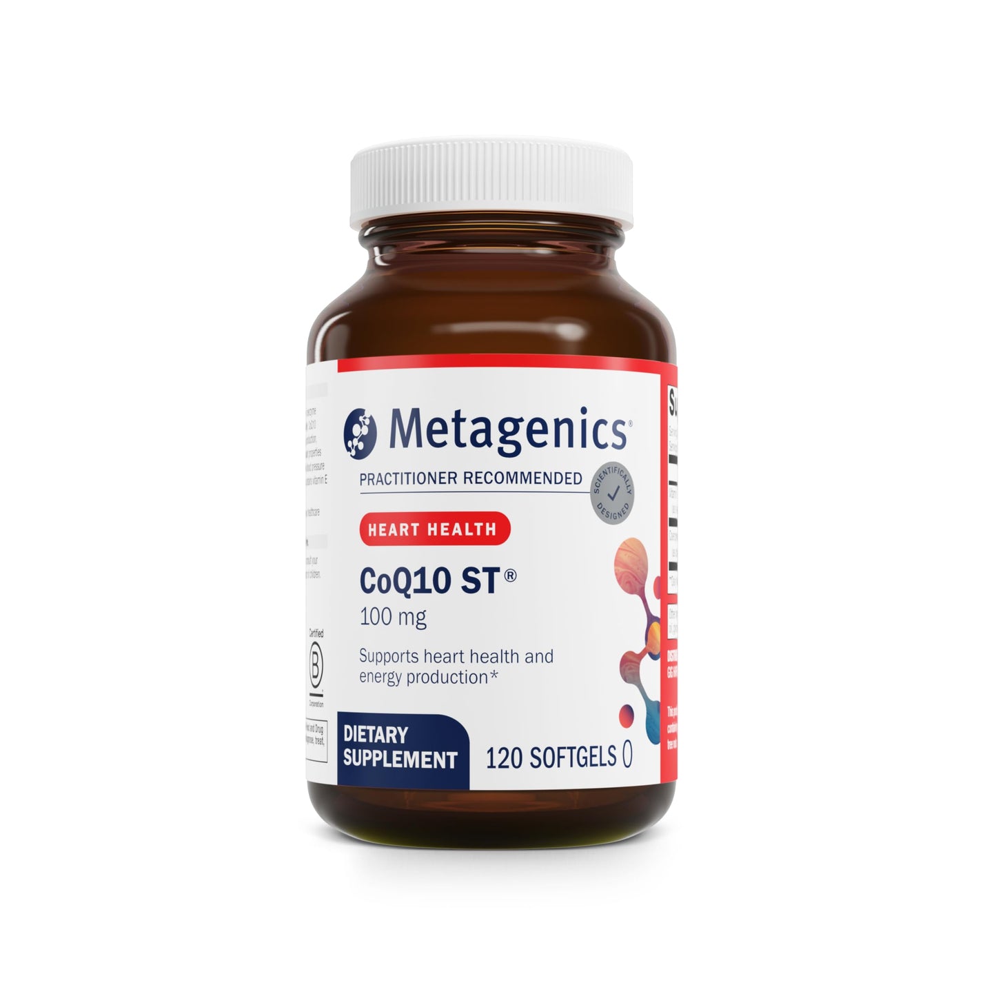 Metagenics CoQ10 ST-100-100 mg Ubiquinone + Vitamin E | Heart & Energy Support