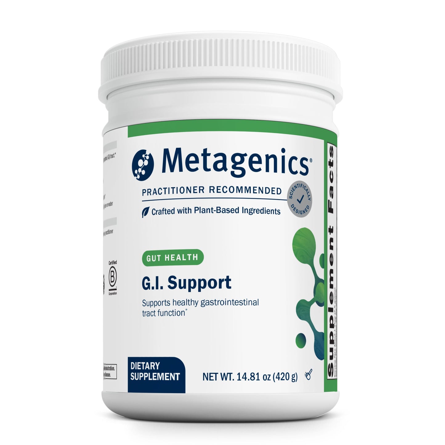 Metagenics G.I. Support – Gastric Mucosa Support, Gluten-Free & Non-GMO – 14.81 oz Powder