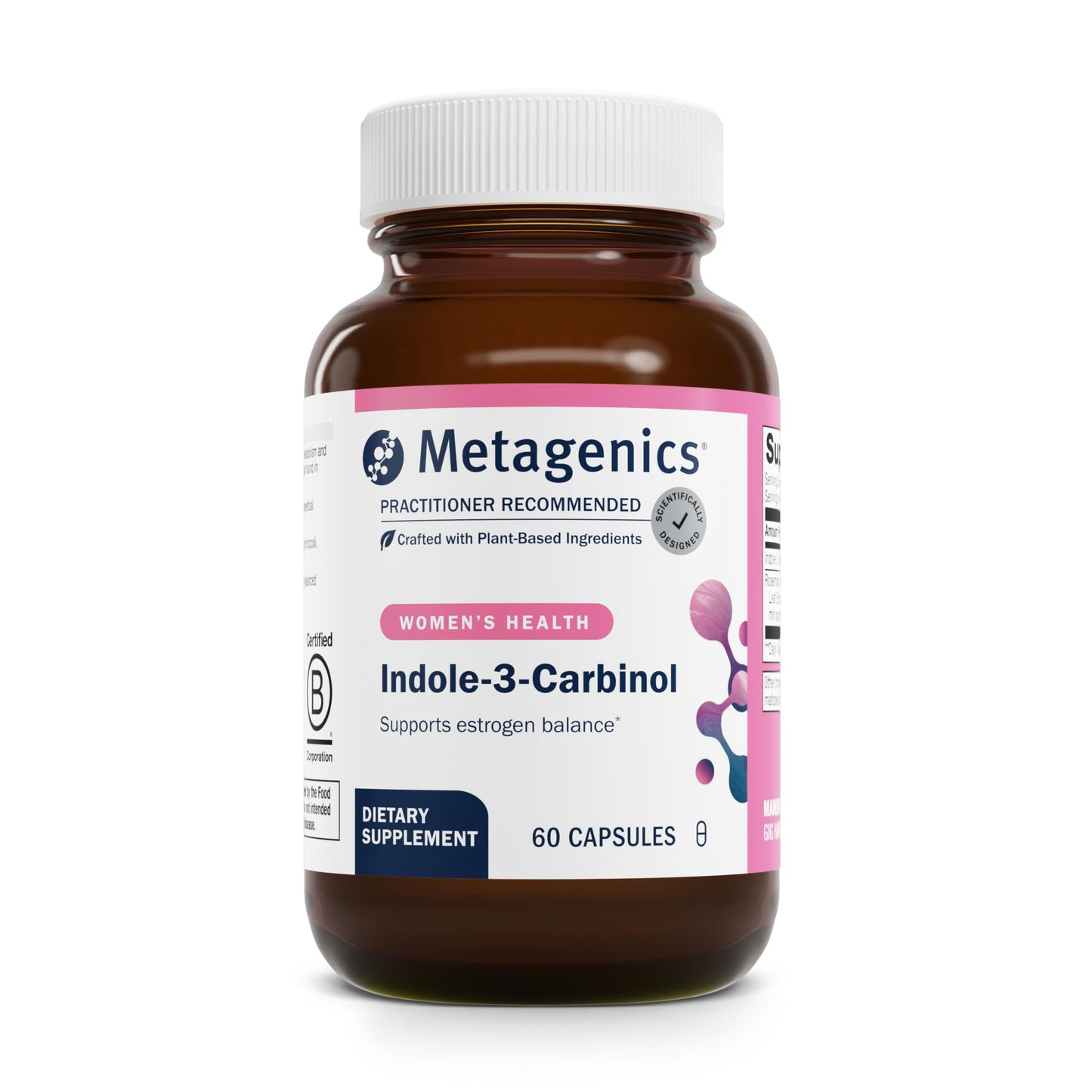 Metagenics Meta Indole-3-Carbinol Supplement – Supports Hormone Balance, Antioxidant & Liver Health | 60 Capsules