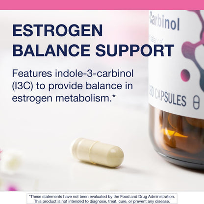 Metagenics Meta Indole-3-Carbinol Supplement - Estrogen Balance, Antioxidant & Liver Support | Non-GMO, Gluten-Free, Vegan | GMP-Certified Facility - 180 Capsules