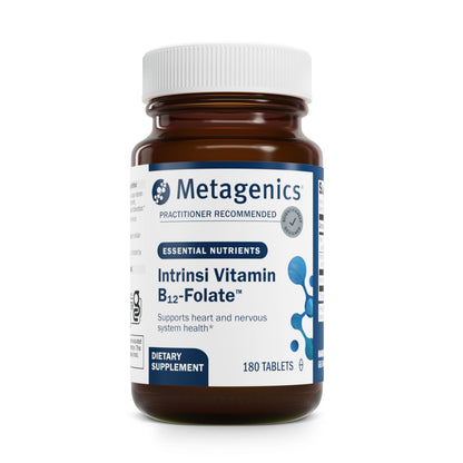 Metagenics Intrinsi B12-Folate with Methylcobalamin & L-5-MTHF – Intrinsic Factor, 180 Tablets