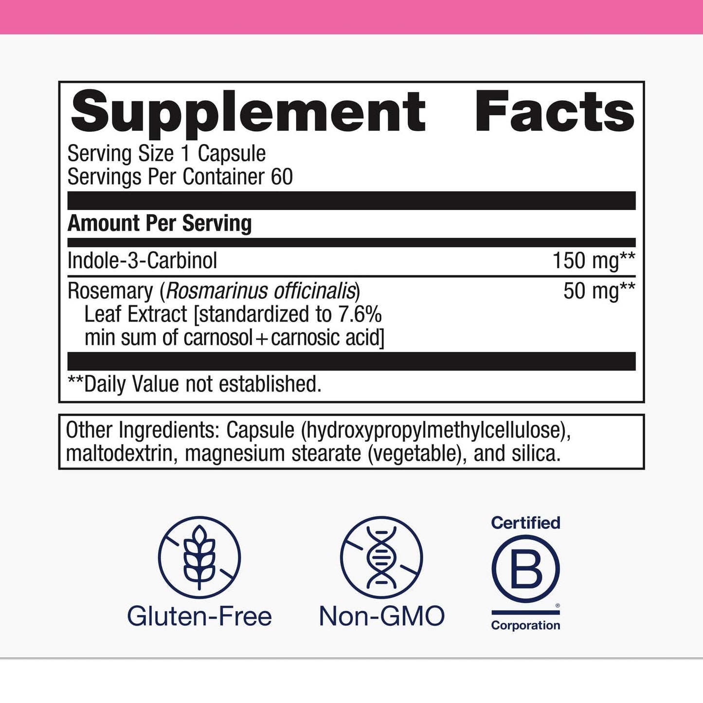 Metagenics Meta Indole-3-Carbinol Supplement – Supports Hormone Balance, Antioxidant & Liver Health | 60 Capsules