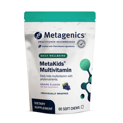 Metagenics MetaKids Multivitamin Soft Chews – Grape Flavor, 60 Servings