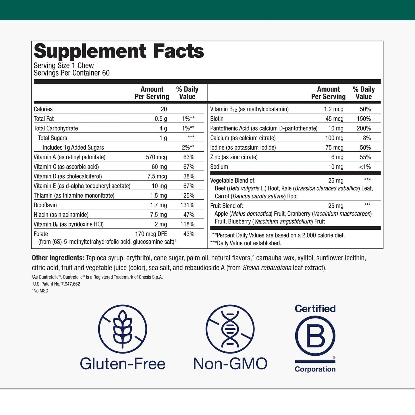 Metagenics MetaKids Multivitamin Soft Chews – Grape Flavor, 60 Servings