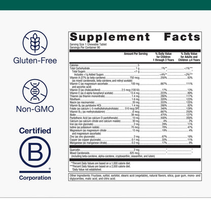 Metagenics Multigenics Chewable Multivitamin – Orange Flavor, Non-GMO & Gluten-Free (90 Servings)