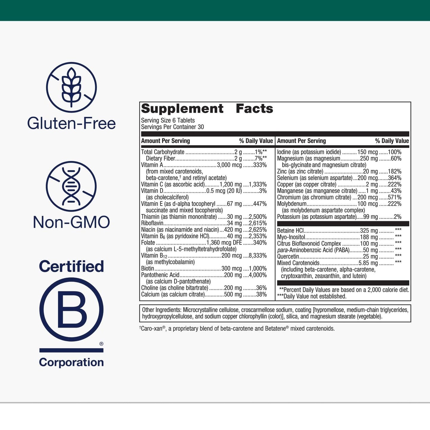 Metagenics Multigenics Multivitamin – Daily Multivitamin for Bone, Heart & Immune Support