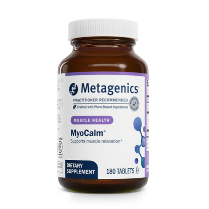 Metagenics MyoCalm - Calcium & Magnesium with Passionflower & Valerian for Muscle Relaxation | Non-GMO, Gluten-Free & Vegetarian | 180 Tablets