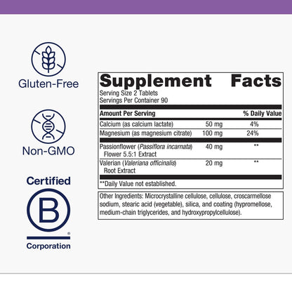 Metagenics MyoCalm - Calcium & Magnesium with Passionflower & Valerian for Muscle Relaxation | Non-GMO, Gluten-Free & Vegetarian | 180 Tablets