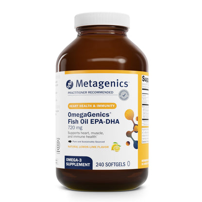 Metagenics OmegaGenics EPA-DHA 720 mg | High Potency Omega-3 (240 Softgels)