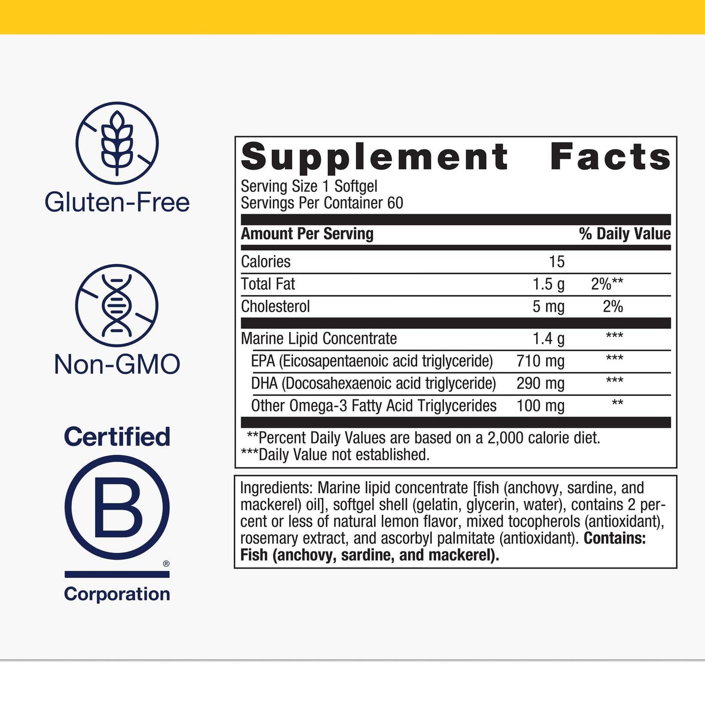 Metagenics OmegaGenics EPA-DHA 1000 mg | High Potency Omega-3 for Heart, Brain & Joints