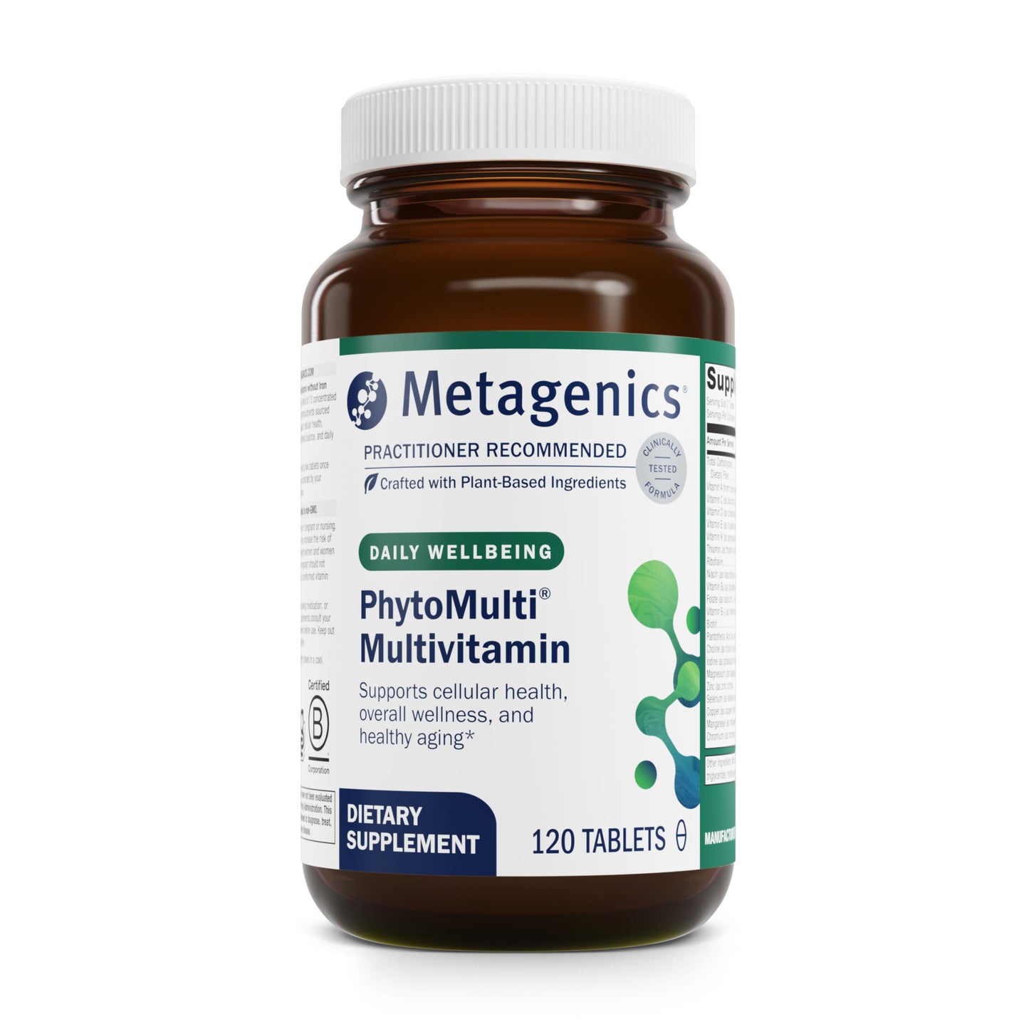 Metagenics PhytoMulti Without Iron – Daily Multivitamin for Men & Women | 20+ Vitamins, Non-GMO & Gluten-Free | 120 Tablets