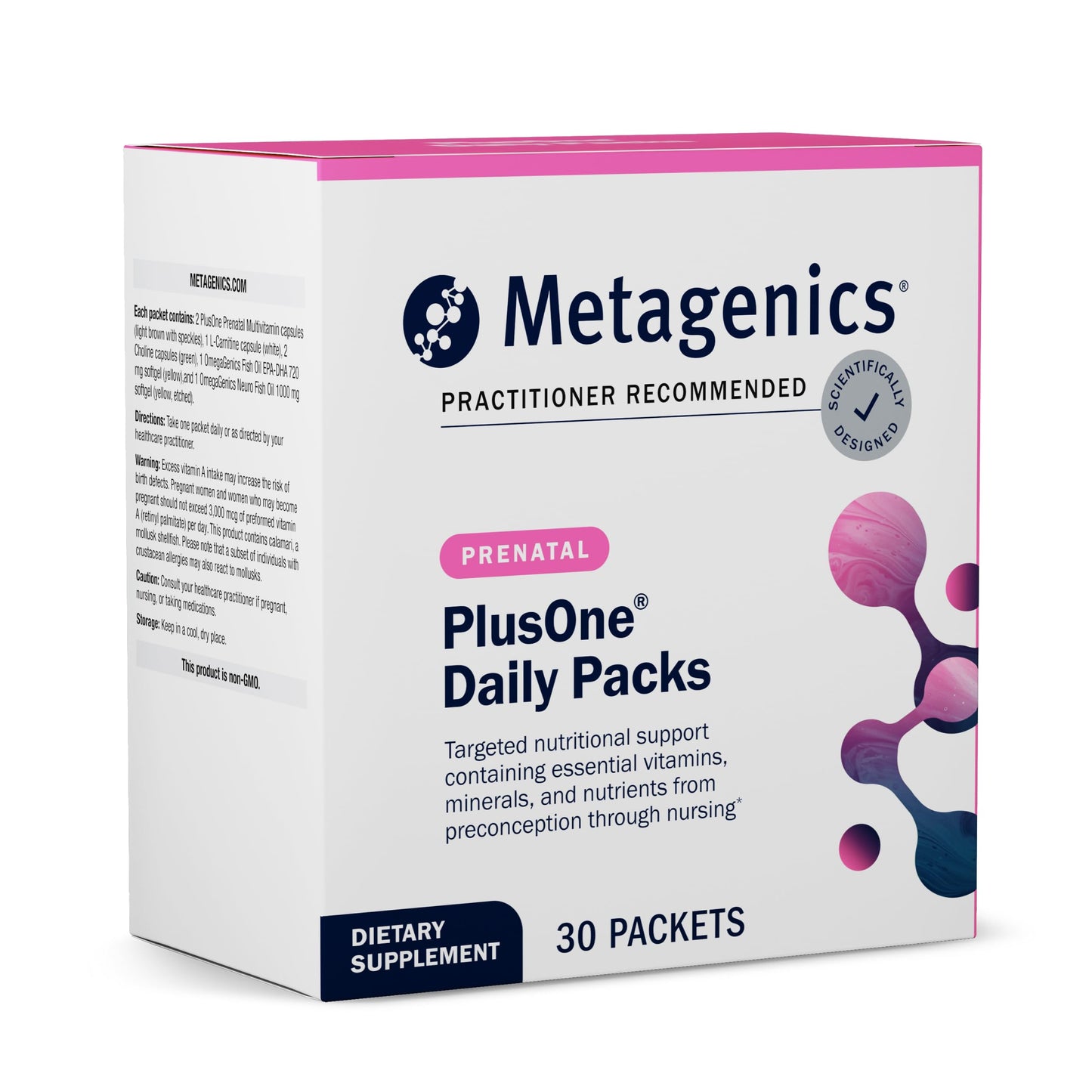 Metagenics PlusOne Daily Prenatal Packs - Prenatal & Nursing Support (30 Packets)