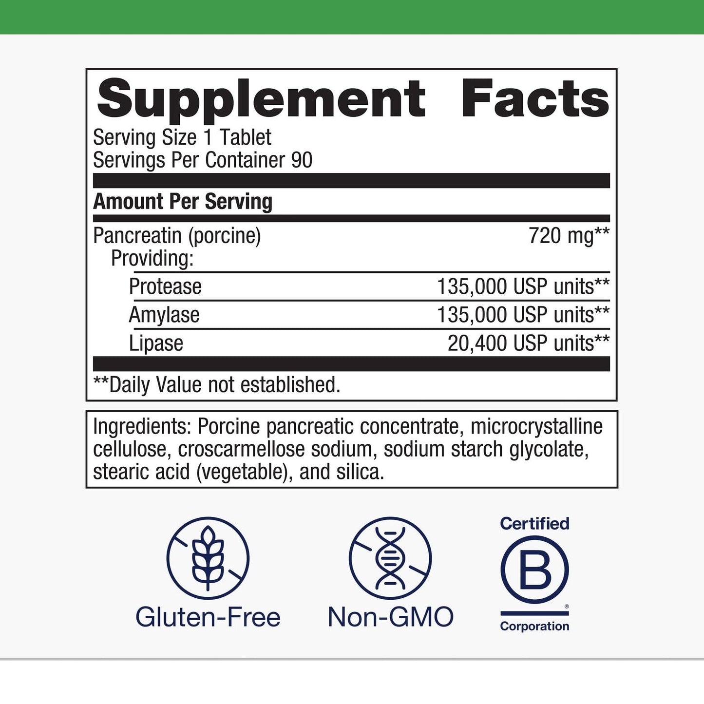 Metagenics SpectraZyme HighPotency Pancreatic Enzyme Supplement | Gluten Free, Non-GMO | 90 Capsules