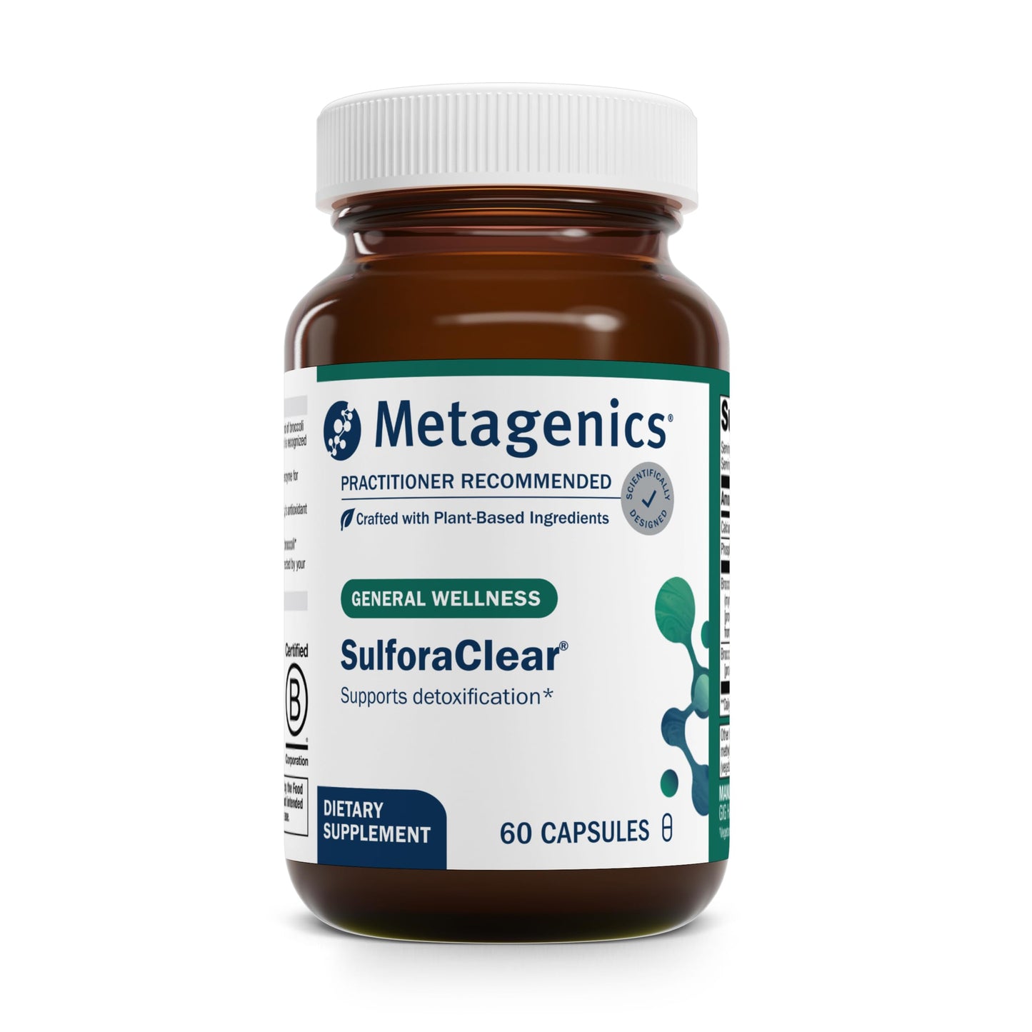 Metagenics SulforaClear – Detox & Antioxidant Support with Broccoli Sprout (60 Capsules)