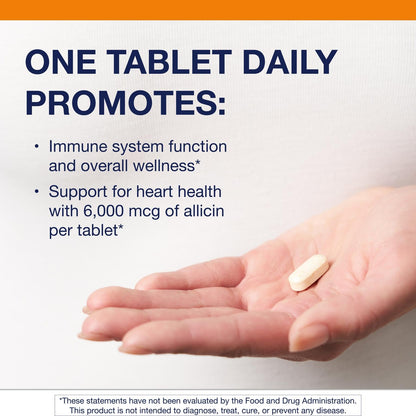 Metagenics SuperGarlic 6000 - Odorless Garlic Supplement, 6000 mcg Allicin, 90 Tablets