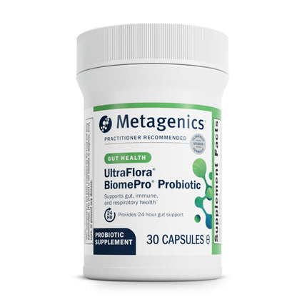 Metagenics UltraFlora BiomePro Probiotic – 105B CFU, 8 Strains, Shelf-Stable