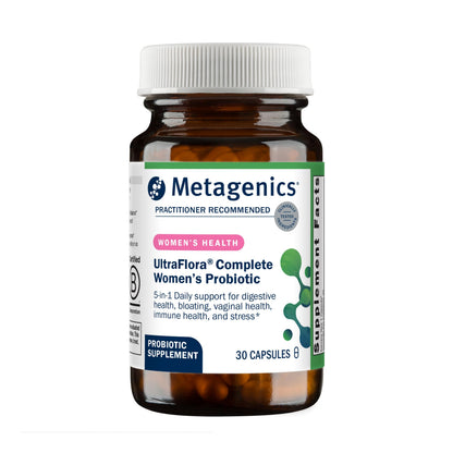 Metagenics UltraFlora Complete Women's Probiotic - Shelf-Stable 5-in-1, 30 Capsules