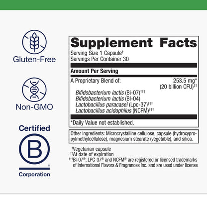 Metagenics UltraFlora Restore Probiotic - 20 Billion CFU | Occasional Stool Relief & Gut Health - 30 Capsules