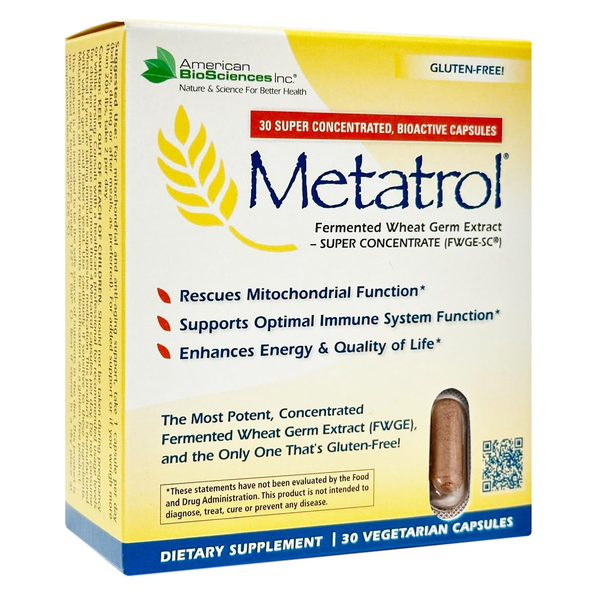 Metatrol Fermented Wheat Germ Extract - Immune & Mitochondria