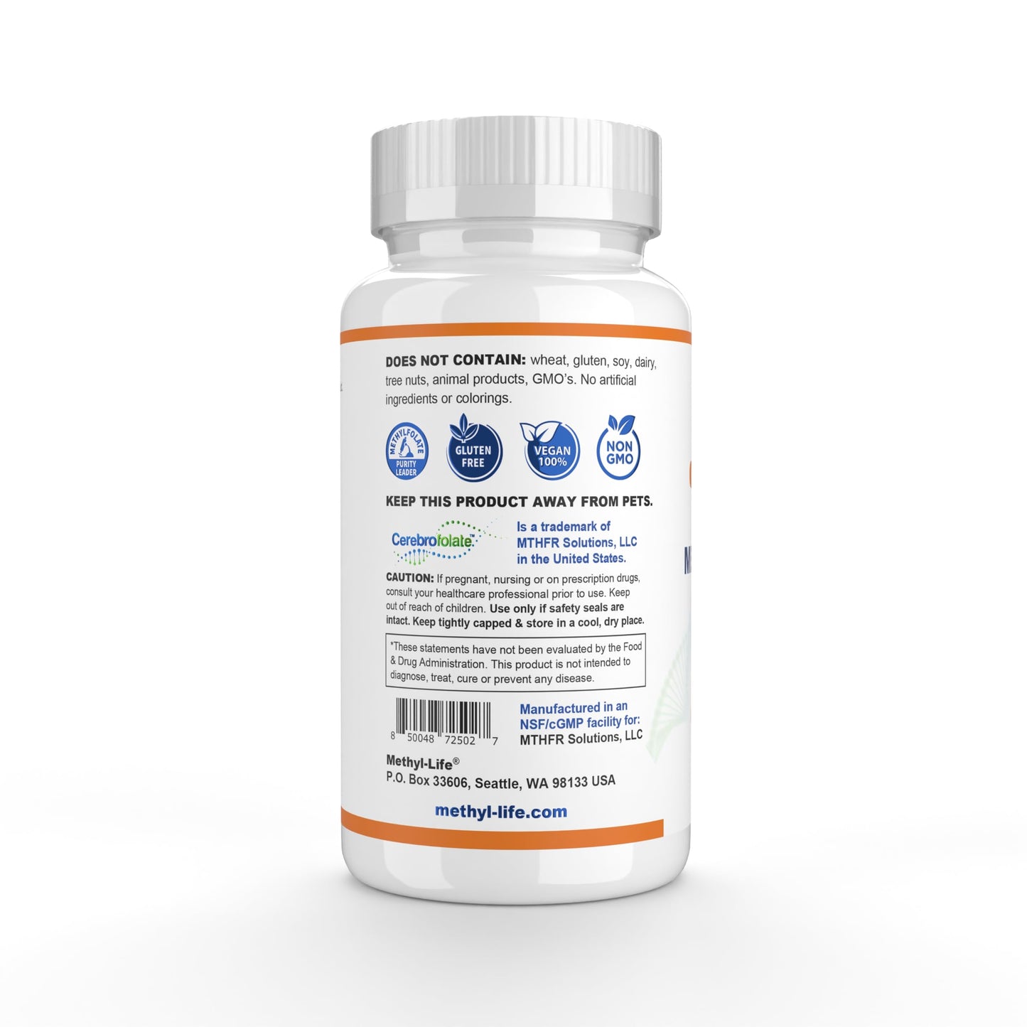 Methyl-Life Purest L-Methylfolate 5 mg – 3 Months Supply | Chewables, Non-GMO, Gluten Free
