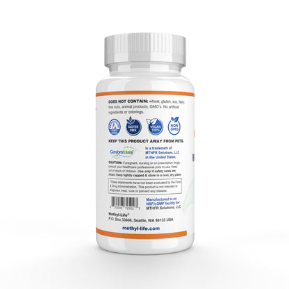 Methyl-Life Purest L-Methylfolate 5 mg – 3 Months Supply | Chewables, Non-GMO, Gluten Free