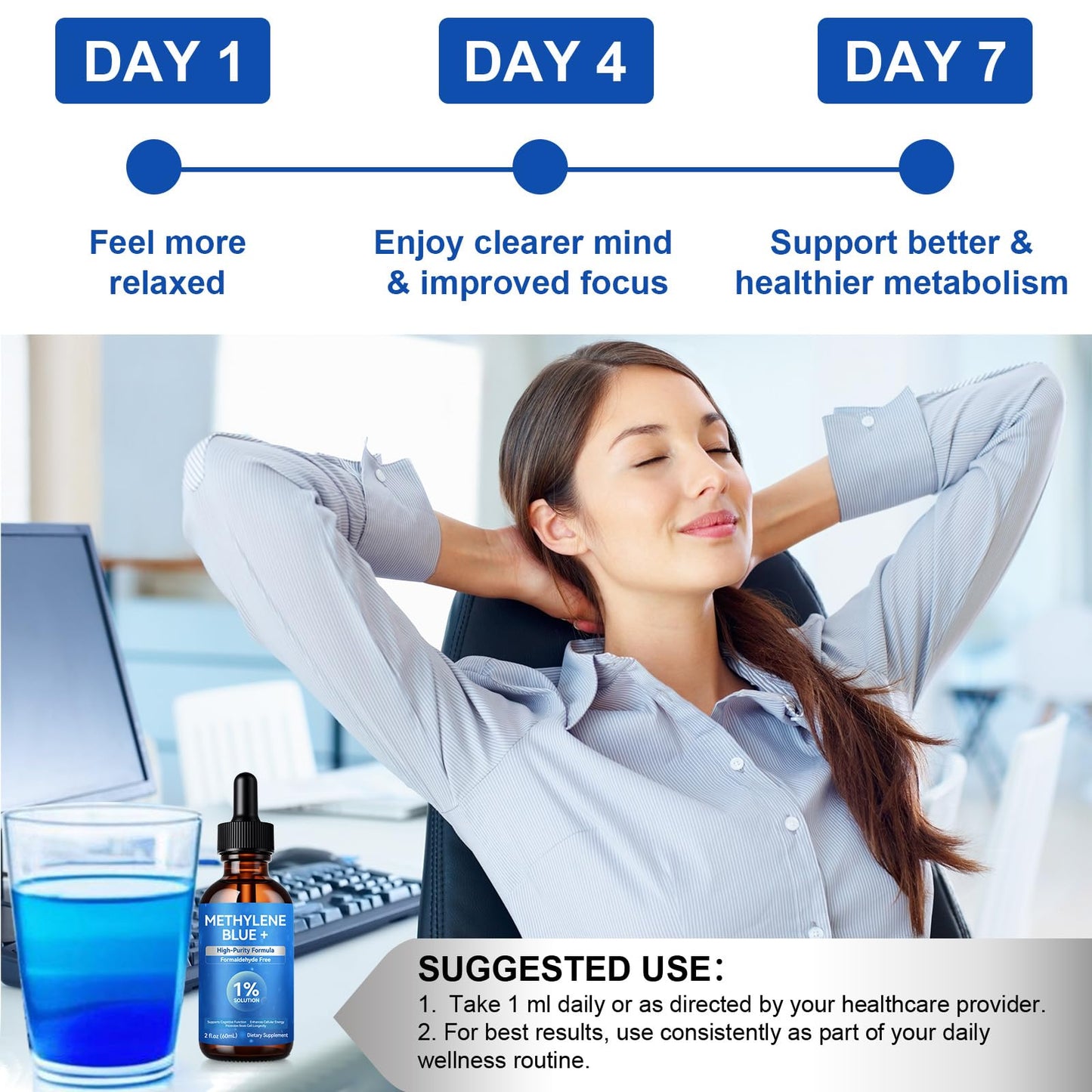Methylene Blue Pharmaceutical Grade Drops – Brain Health & Energy