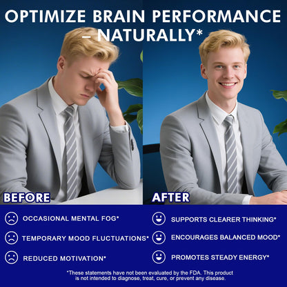 Methylene Blue Capsules 60p – Vitamin C Ester for Enhanced Absorption | Brain Health, Memory, Focus, Clarity, Energy