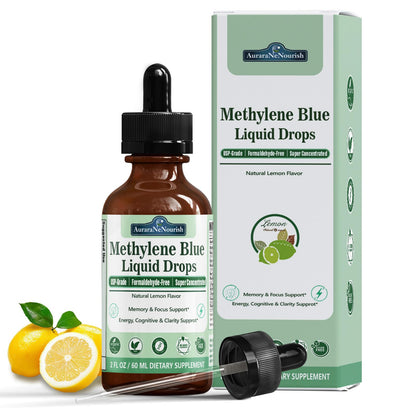 Methylene Blue Drops 1% Solution – USP Grade Nootropic Blend, 11-in-1, Third-Party Tested
