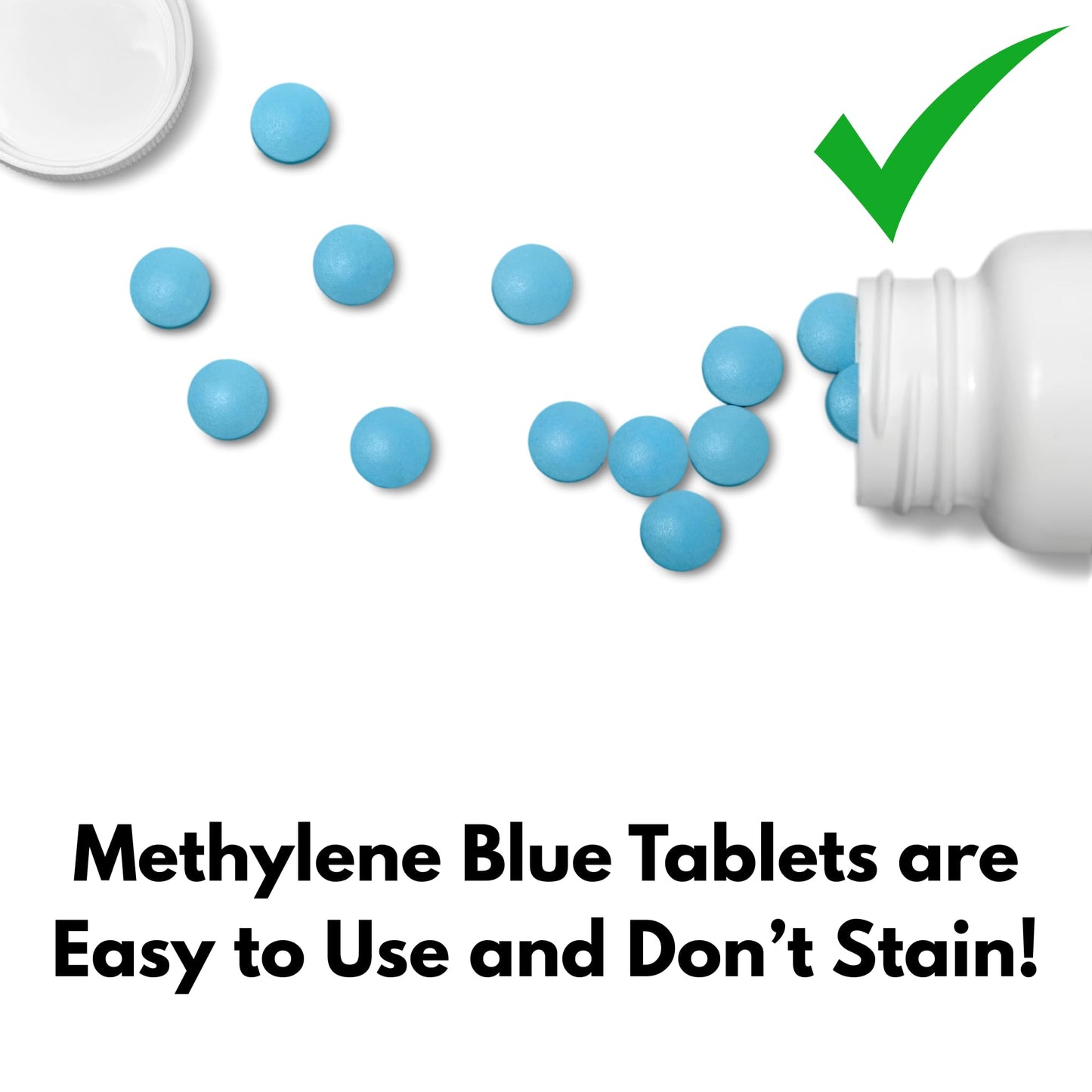 Methylene Blue 20mg Tablets – USP Grade, Scored & Unflavored, 60 Count